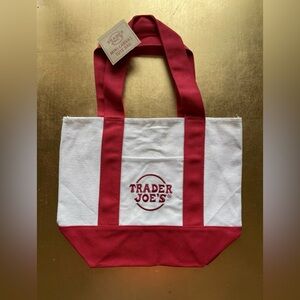 Trader Joe’s mini tote bag - red